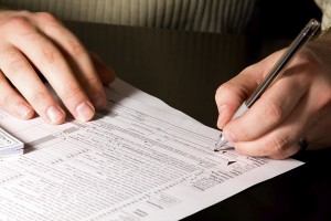 Signing the Tax Forms
